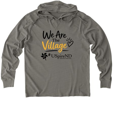 Healthy Families ND - USpireND, a Driftwood Grey Allmade Organic Cotton Mineral Dye Hoodie Tee