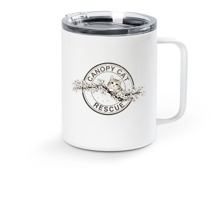 CCR Spring Mug, a White Stainless Steel Travel Mug