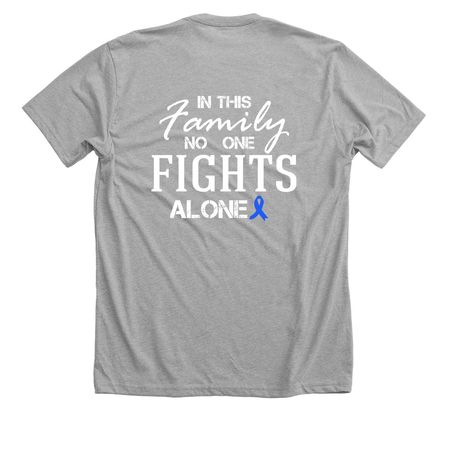 DeMalia Family Shirts, a Athletic Heather Premium Unisex Tee (back-view)