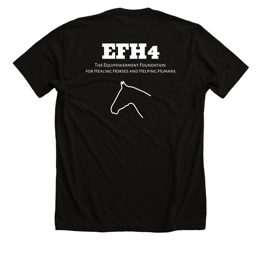 Equipowerment Foundation Motto Collection, a Solid Black Blend Premium Unisex Tee (back-view)