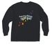 Proud to Support You, a Black Comfort Colors Long Sleeve Pocket Tee (back-view)