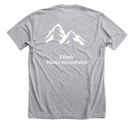 Mountain climber, a Athletic Heather Premium Unisex Tee
