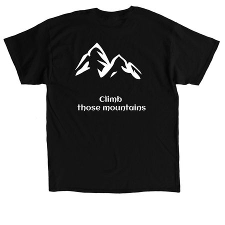 Mountain climber, a Black Classic Unisex Tee