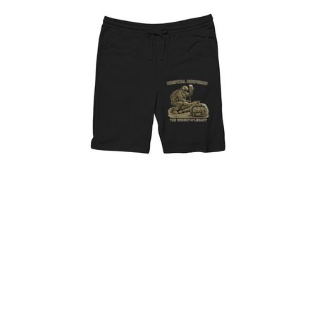 Weight of Legacy shorts&nbsp;, a Black Midweight Fleece Shorts