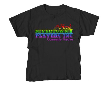 Rivertown Players Pride Collection, a Black Youth Unisex Tee