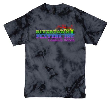Rivertown Players Pride Collection, a Black Crystal Tie Dye Tee