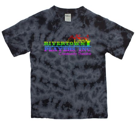 Rivertown Players Pride Collection, a Black Youth Crystal Tie Dye Tee