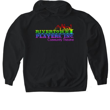 Rivertown Players Pride Collection, a Black Gildan Softstyle Pullover Hoodie