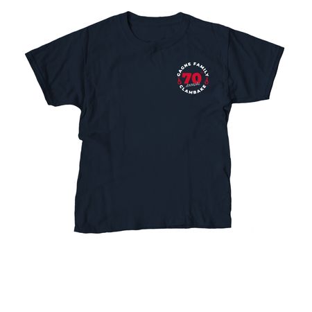 Gagne Family 70th Clambake, a Navy Youth Unisex Tee
