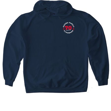 Gagne Family 70th Clambake, a Navy Gildan Softstyle Pullover Hoodie