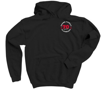 Gagne Family 70th Clambake, a Black Youth Pullover Hoodie