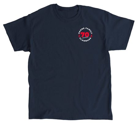 Gagne Family 70th Clambake, a Navy Classic Unisex Tee