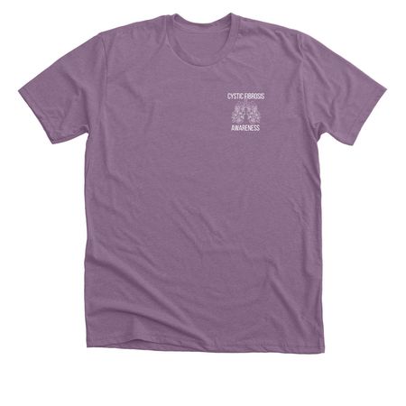 Owen and Millie Kate CF Awareness&nbsp;, a Heather Purple Premium Unisex Tee