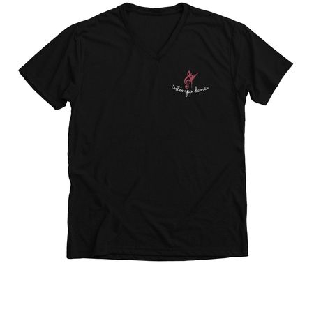 Intempo Dance, a Solid Black Blend Premium V-Neck Tee