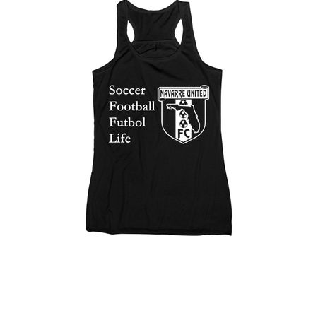 NUFC Soccer futbol life, a Black Women's Racerback