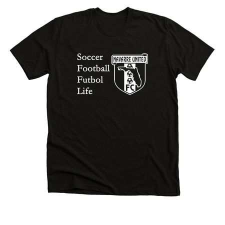 NUFC Soccer futbol life, a Solid Black Blend Premium Unisex Tee
