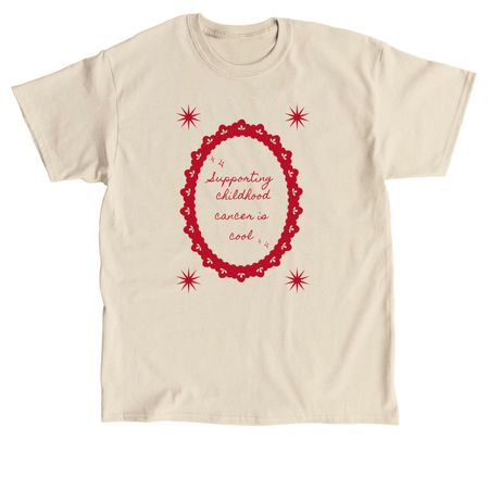 Supporting childhood cancer is cool ., a Sand Classic Unisex Tee