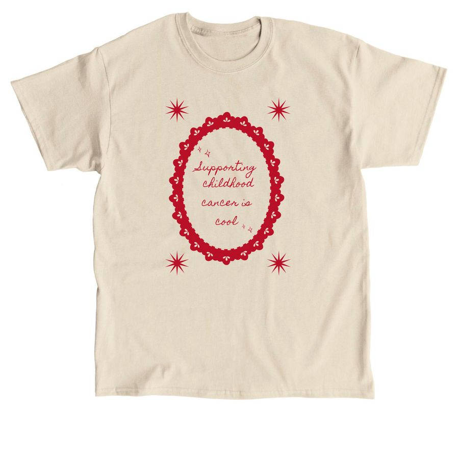 Supporting childhood cancer is cool ., a Sand Classic Unisex Tee