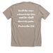 With God../Proverbs 3:6 shirt, a Heather Stone Premium Unisex Tee (back-view)
