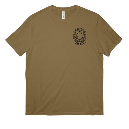Squadron Logo Shirt, a Coyote Brown All-American Unisex Tee