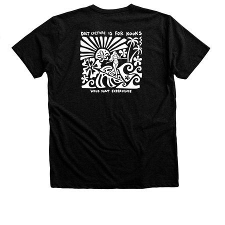Diet Culture is for Kooks Tees & Tanks, a Black Heather Premium Unisex Tee (back-view)
