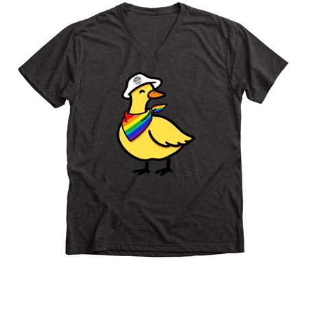 Make Way for NYC!, a Dark Grey Heather Premium V-Neck Tee