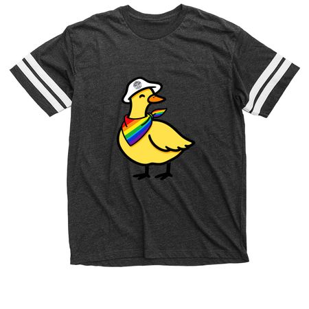 Make Way for NYC!, a Vintage Smoke / White Football Jersey Tee
