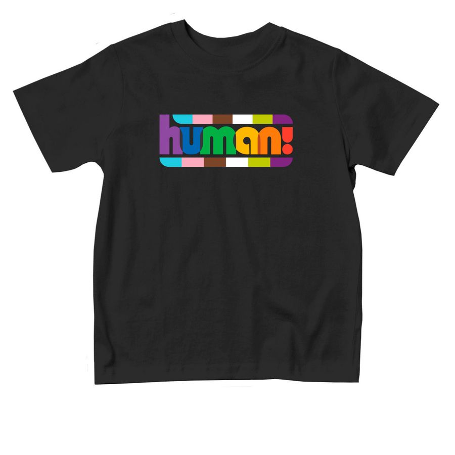 Human Toddler Tee, a Black Toddler Tee
