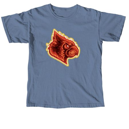 Fire Cardinal, a Blue Jean Comfort Colors Unisex Tee