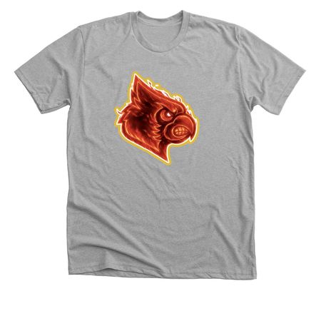 Fire Cardinal, a Athletic Heather Premium Unisex Tee