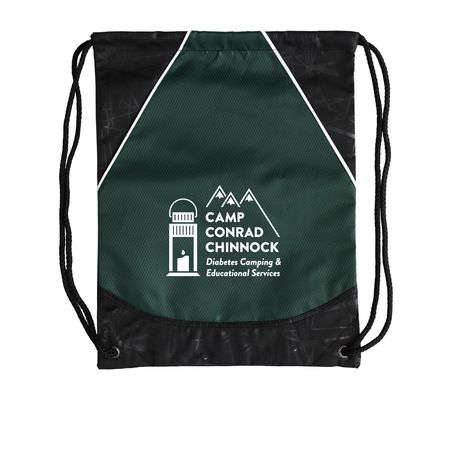 Camp Conrad Chinnock Drawstring Backpack&nbsp;, a Forest Green Rival Cinch Pack