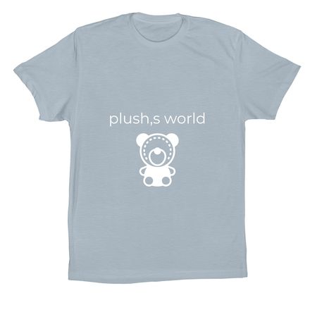the plush,s world srt, a Light Blue Premium Cotton Tee
