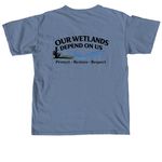 Sacramento Area Creeks Council, a Blue Jean Comfort Colors Unisex Tee (back-view)