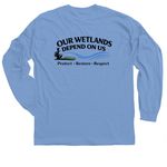 Sacramento Area Creeks Council, a Carolina Blue Classic Long Sleeve Tee (back-view)