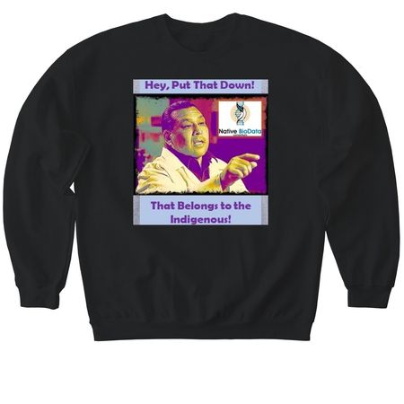 Put That Down #1 Redux, a Black Softstyle Crewneck Sweatshirt