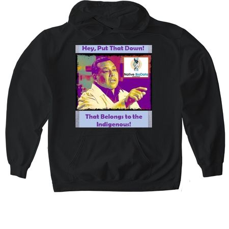 Put That Down #1 Redux, a Black Gildan Softstyle Pullover Hoodie