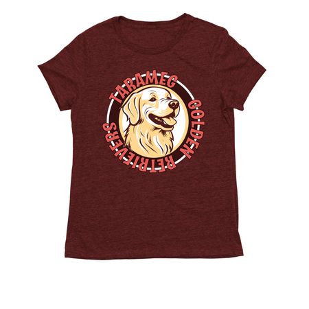 Tarameg Round Logo with Back Quote II, a Vino Red Allmade Eco Triblend Women?s Tee