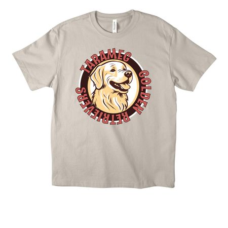 Tarameg Round Logo with Back Quote II, a Dust Unisex Heavyweight Tee