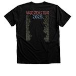 2026 G4V Tour Tee, a Black Heather Premium Unisex Tee (back-view)