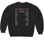2026 G4V Tour Tee, a Black Softstyle Crewneck Sweatshirt (back-view)