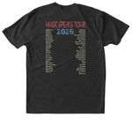 2026 G4V Tour Tee, a Vintage Black Triblend Unisex Tee (back-view)