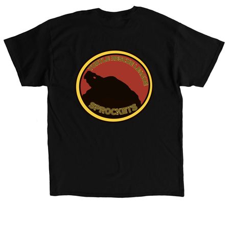 Triassic Park, a Black Classic Unisex Tee (back-view)
