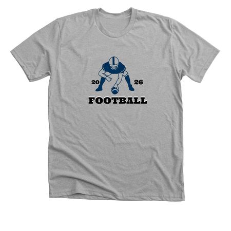 Football time&nbsp;, a Athletic Heather Premium Unisex Tee