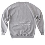 to love is to listen: slp & aud, a Sport Grey Softstyle Crewneck Sweatshirt (back-view)
