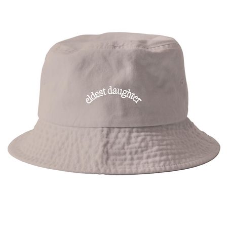eldest daughter hat, a Khaki Printed Bucket Hat