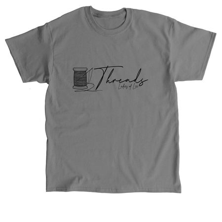 Threads, a Charcoal Classic Unisex Tee