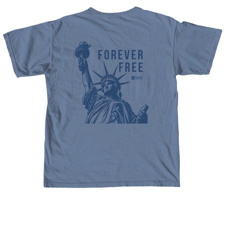 America 250 Limited Edition, a Blue Jean Comfort Colors Unisex Tee (back-view)