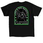 Lounge Fundraiser, a Black Classic Unisex Tee (back-view)