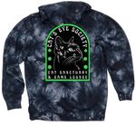 Lounge Fundraiser, a Black Tie Dyed Pullover Hoodie (back-view)