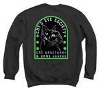 Lounge Fundraiser, a Black Crewneck Sweatshirt (back-view)